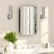 Flash Furniture Jolie 16-in. x 24-in. Medicine Cabinet w/Rounded Beveled Mirror and Reversible Metal Frame, Silver HFKHD-FM23C0401-S-SLV-GG - alternate 1